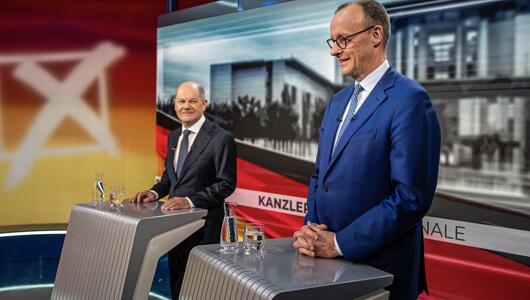 TV-Duell zwischen Scholz und Merz