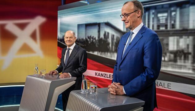 TV-Duell zwischen Scholz und Merz