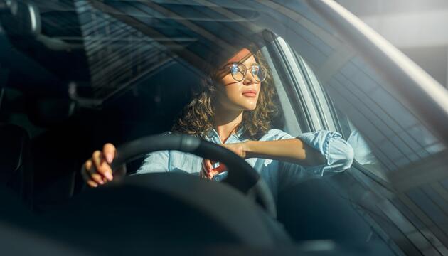 Autofahrerin