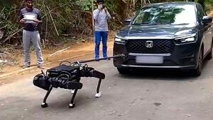 Maschine zeigt Kraftakt: Roboterhund zieht Limousine mit zwei Insassen