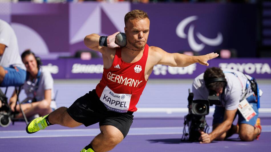 Der deutsche Para-Kugelstoßer Niko Kappel im Einsatz bei den Paralympics