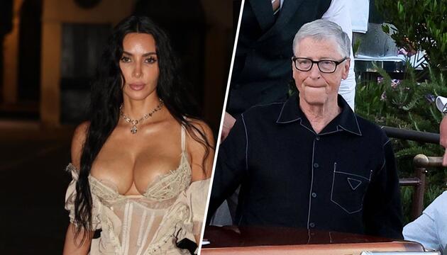 Kim Kardashian und Bill Gates interpretierten das Motto der Bezos-Party maximal unterschiedlich.