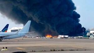 Inferno an Flughafen: Großbrand legt Flugverkehr in Dhaka lahm