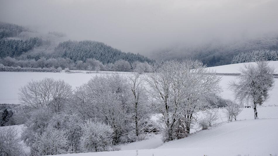 Schnee in der Eifel - Wetter