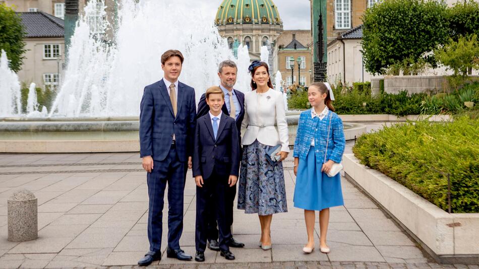 Prinz Christian, Prinz Vincent, Prinz Frederik, Prinzessin Mary, Prinzessin Josephine.