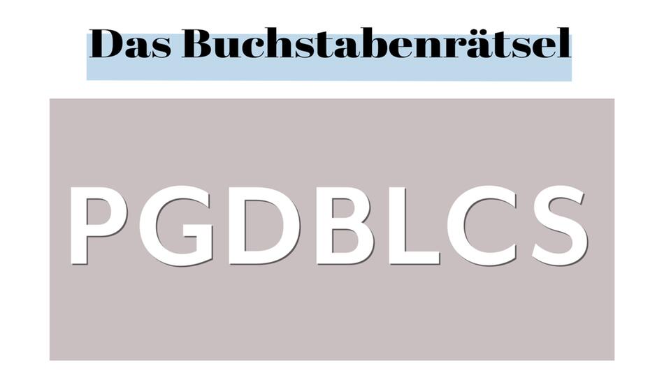 Logikrätsel: Welcher Buchstabe gehört hier nicht hin?