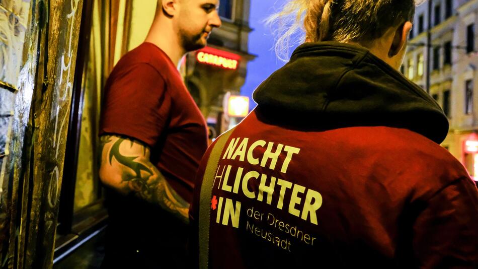 Nachtschlichter in Dresden im Einsatz