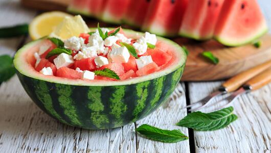 Wassermelonensalat