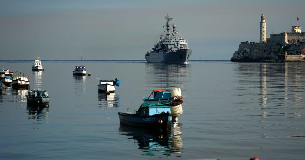 Russische militaire schepen keren opnieuw terug naar de Cubaanse hoofdstad Havana