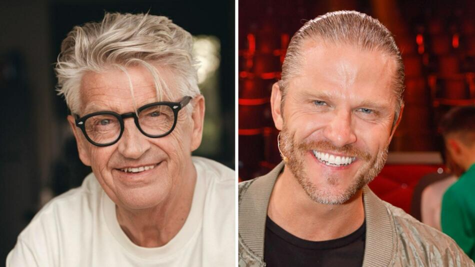 "Golden Bachelor" Franz Stärk kommt bei Ex-Bachelor Paul Janke (r.) gut an.