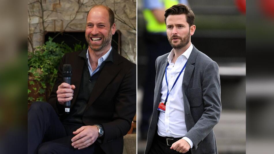 Kennen sich seit vielen Jahren: Thronfolger Prinz William und Jason Knauf.