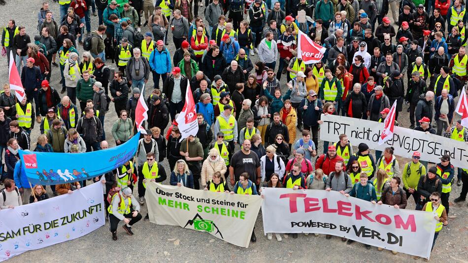 Bundesweite Warnstreiks der Telekom - Brocken