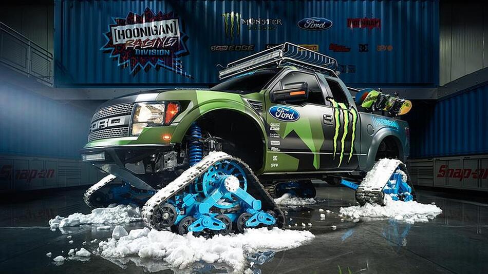 Ford F-150 Raptor TRAX: Das schnellste Schneemobil der Welt?