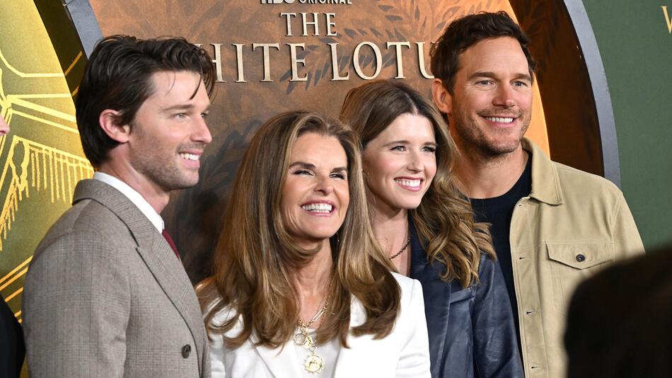 Patrick Schwarzenegger, Maria Shriver, Katherine Schwarzenegger und Chris Pratt