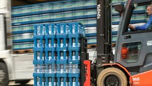 Verladung von Mineralwasser