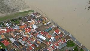 Sturm „Leonardo“: Luftaufnahmen zeigen heftige Fluten in Andalusien