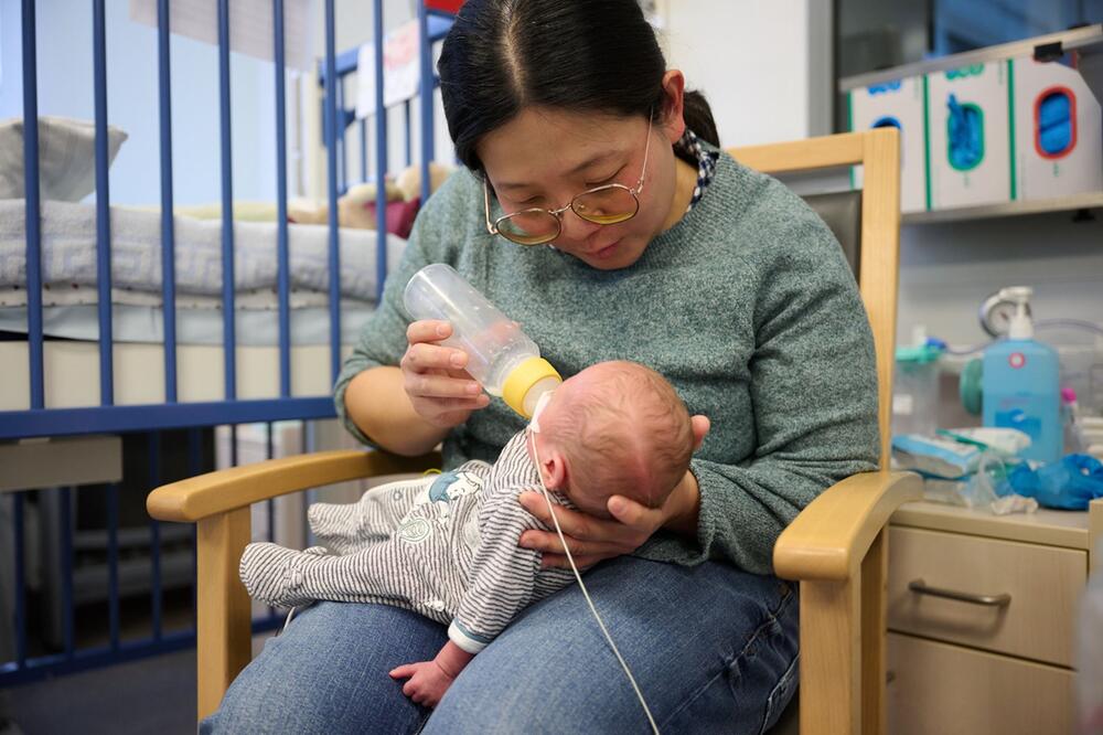 Gespendete Muttermilch in der Kinderklinik