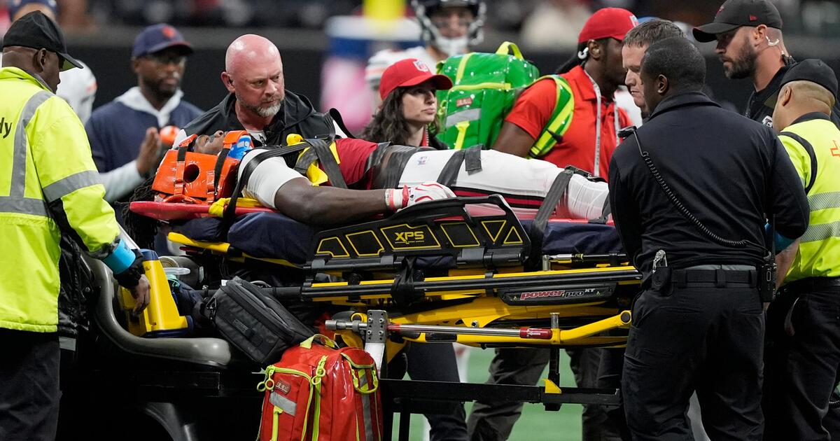 Falcons Rookie Kendal Daniels Hospitalized After Neck Injury in Week 6