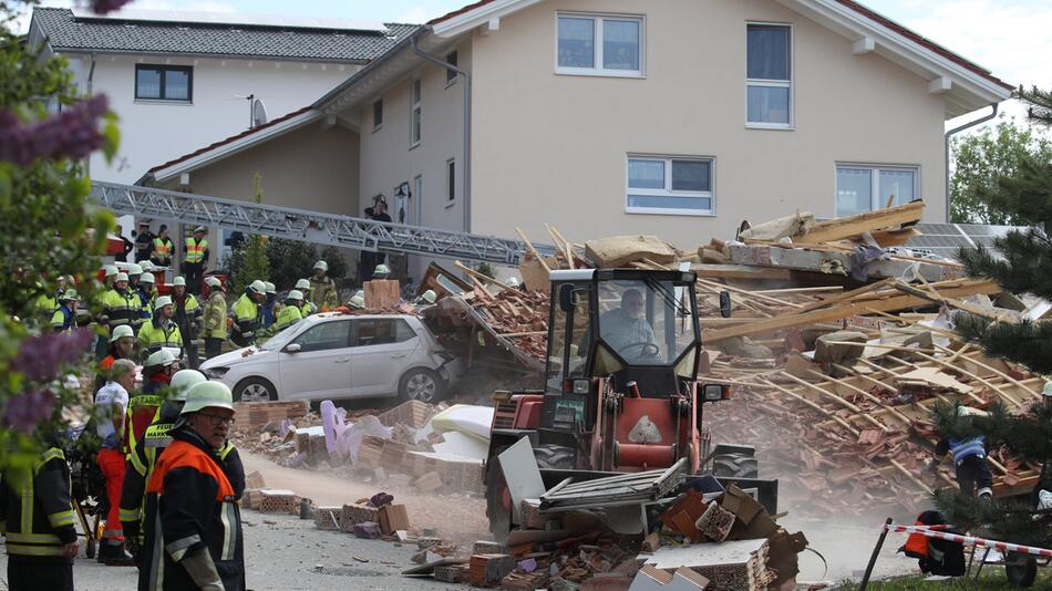 Wohnhaus explodiert