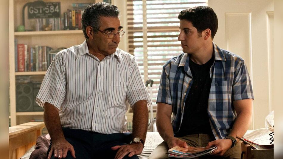 Jason Levy und Jason Biggs spielten in acht "American Pie"-Filmen Vater und Sohn - hier 2012 im ...