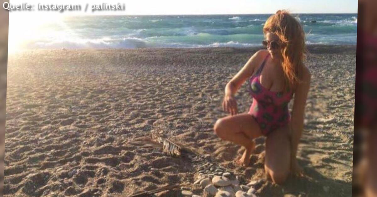 Palina Rojinski Auf Instagram Sie Zeigt Ihre Bikinifigur Am Strand