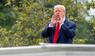 Trump auf dem Dach des Weißen Hauses