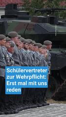 Schülervertreter zur Wehrpflicht: Erst mal mit uns reden