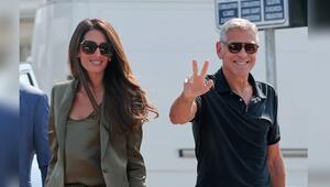 George Clooney und seine Ehefrau Amal sind in Venedig angekommen.