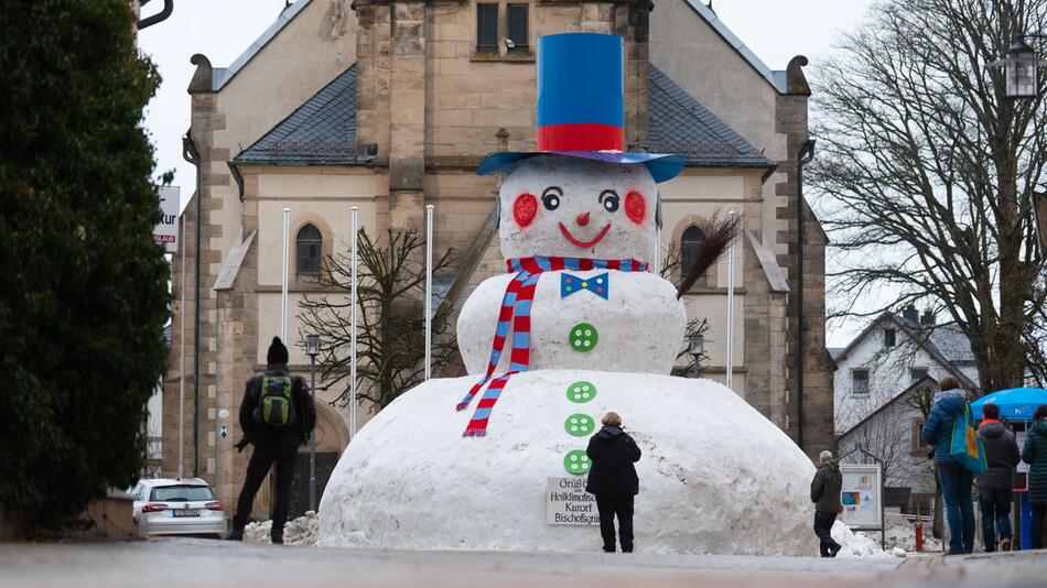 Riesenschneemann in Bischofsgrün