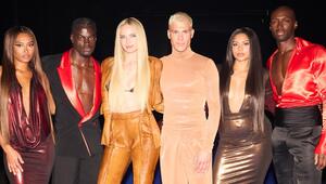 Aurélie (von links), Ibo, Anna, Tony, Daphne und Godfrey stehen im Finale von "GNTM" 2026.
