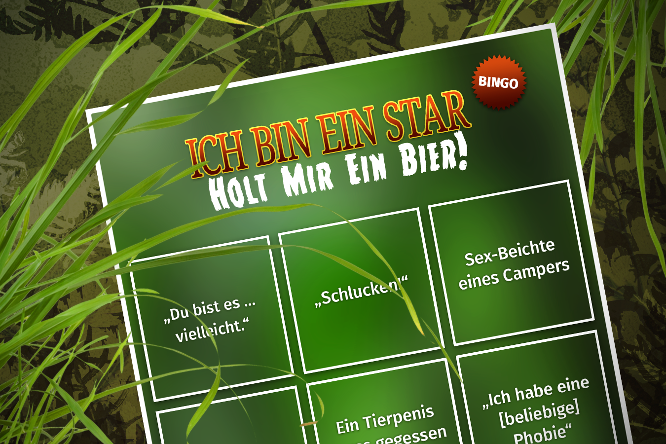 Dschungelcamp 2016 Das Bullshit Bingo Zur RTL Show WEB DE