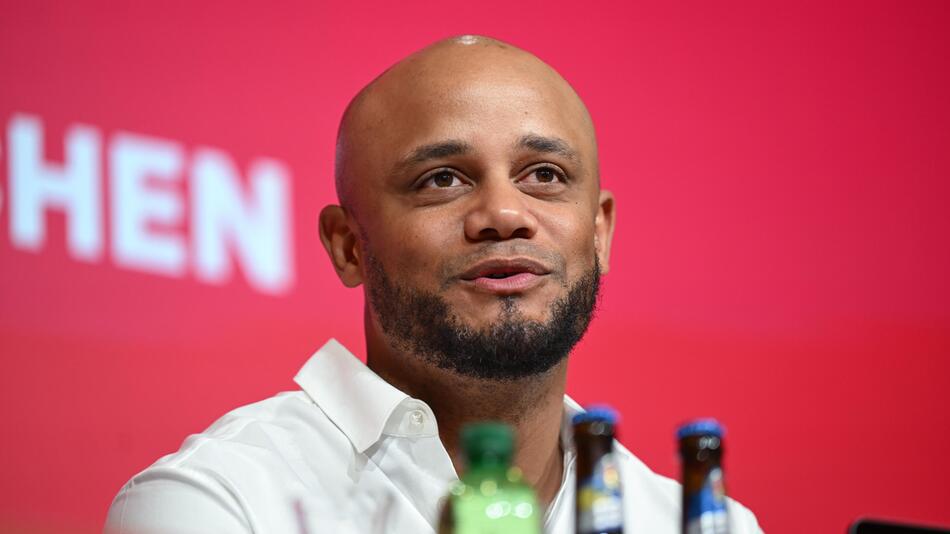 Bayern München stellt seinen neuen Trainer Vincent Kompany vor