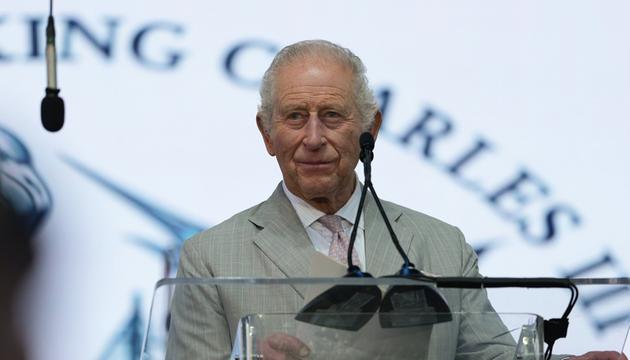 König Charles bei seiner Rede in Nassau.
