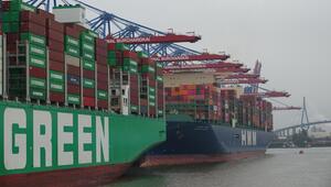 Containerschiffe am Hamburger Hafen