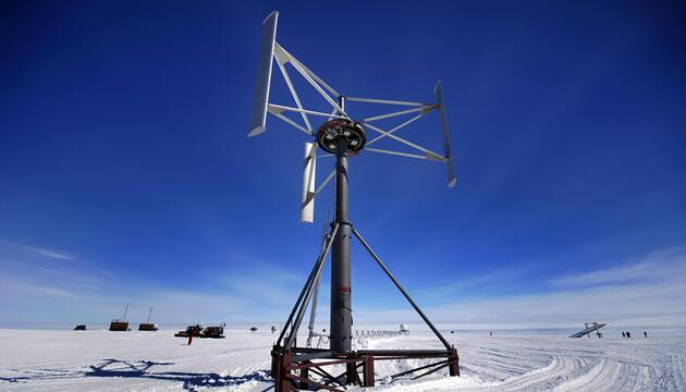 Forschungsstation im südlichen Eismeer