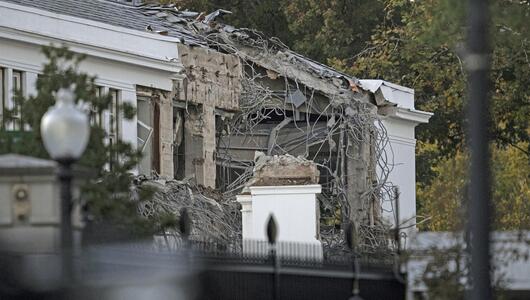 Abrissarbeiten Weißes Haus