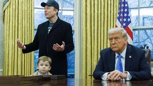 Elon Musk, der kleine "X" und Donald Trump im Oval Office.