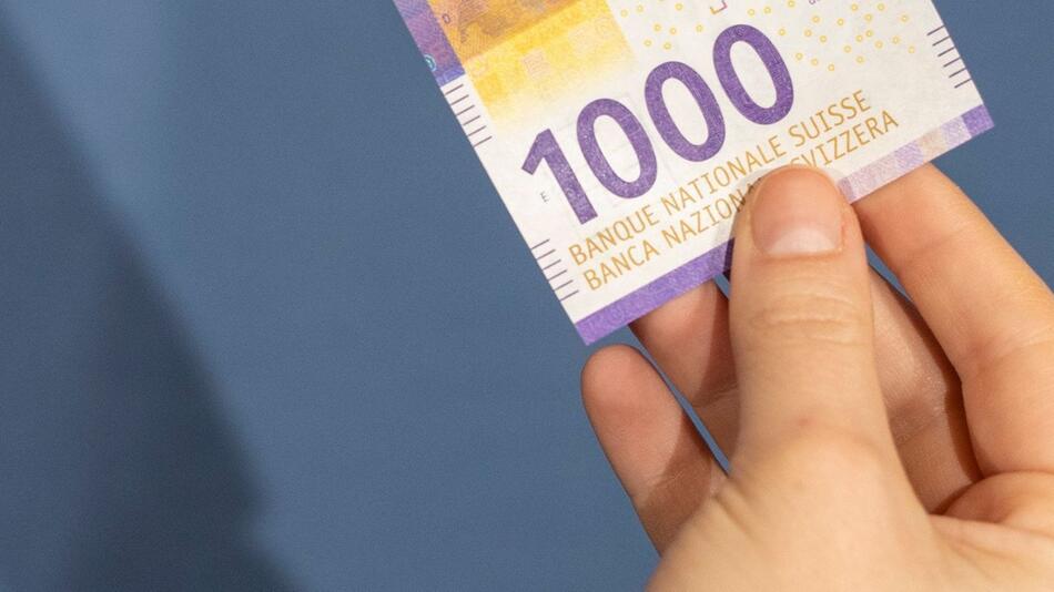 Eine 1000 Franken Banknote