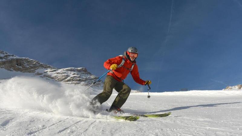 Skifahren auf der Zugspitze