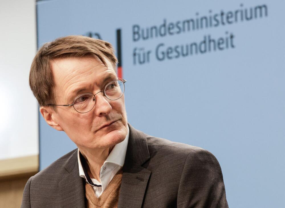 Bundesgesundheitsminister Lauterbach Pressekonferenz