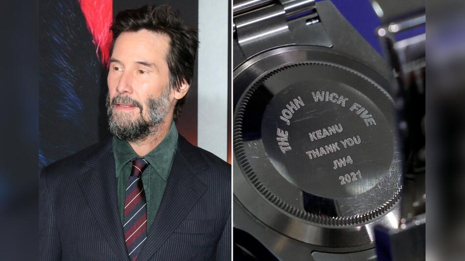 Keanu Reeves und seine spezielle "John Wick"-Rolex.