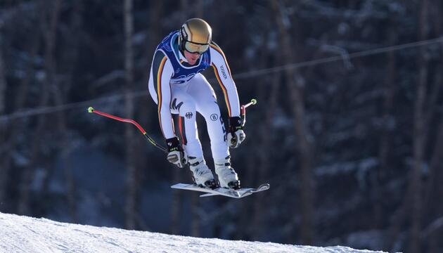 Simon Jocher wird wohl keine Medaillenchance in der Abfahrt haben.
