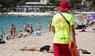 Rettungsschwimmer am Strand von Magaluf auf Mallorca