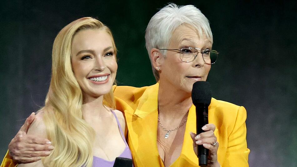 Lindsay Lohan und Jamie Lee Curtis bei der CinemaCon in Las Vegas.