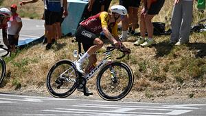 Hugo Page bei der 18. Etappe der Tour de France. Tags zuvor bekam er eine empfindliche Geldstrafe.