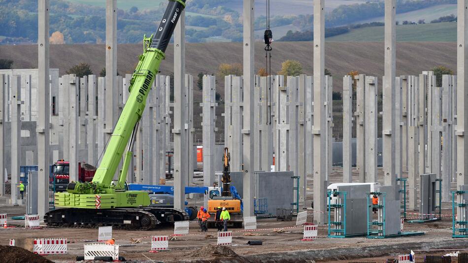 Bau einer Batteriezellenfabrik in Thüringen