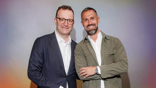 Daniel Funke und Jens Spahn