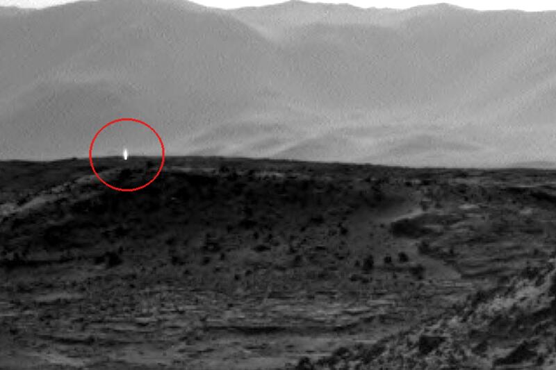 Marshorizont von Curiosity fotografiert