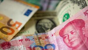 Chinesische Yuan, US-Dollar und Euro