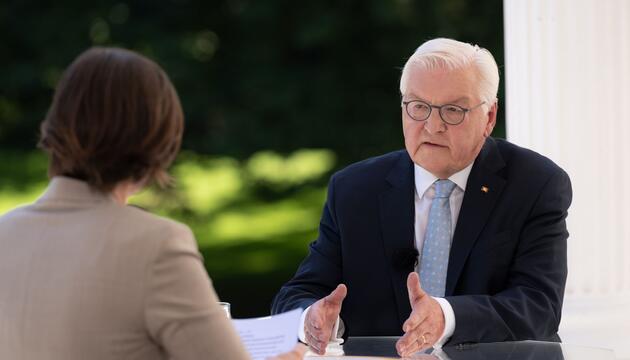 ZDF-Sommerinterview mit Bundespräsident Steinmeier